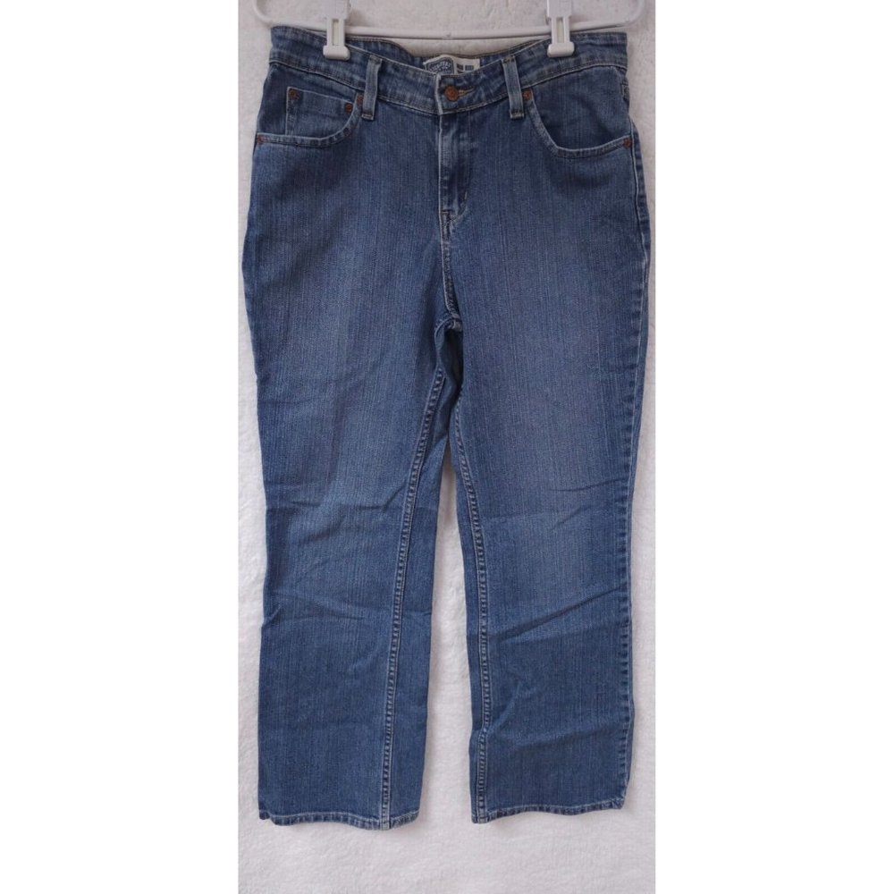 Levis Signature Womens Misses 10 Long Bootcut Mid Rise Denim Jeans 28X31